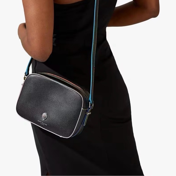 NWOT Kurt Geiger Black Crossbody Bag with Multicolor Accents - Picture 13 of 15